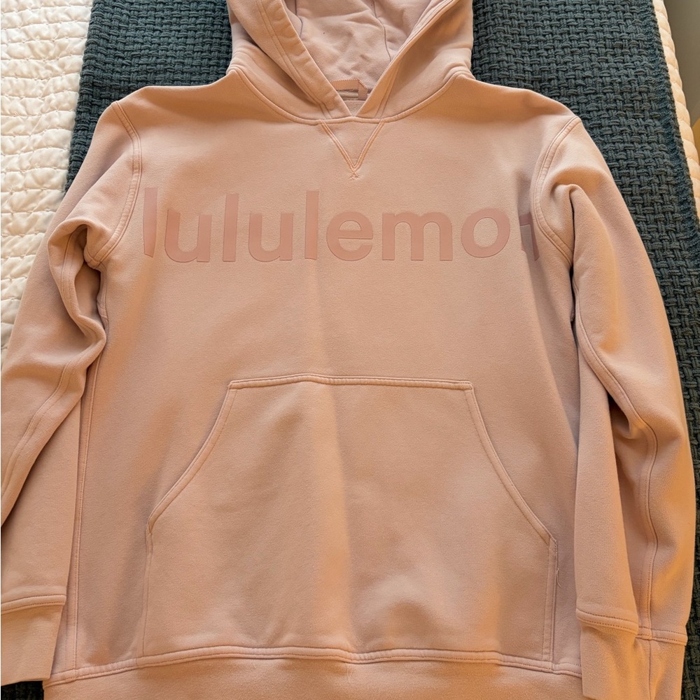 Women’s Lululemon light pink graphic hoodie